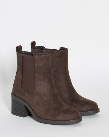 Aisha Block Heel Chelsea Ankle Boots - Extra Wide Fit (EEE)