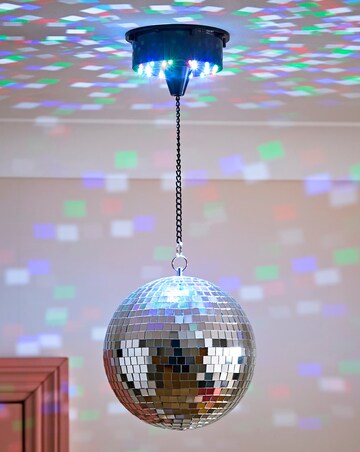 ValueLights Novelty Rotating Battery Operated Disco Ball Ceiling Light