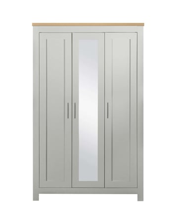 Highgate 3 Door Wardrobe With Mirror
