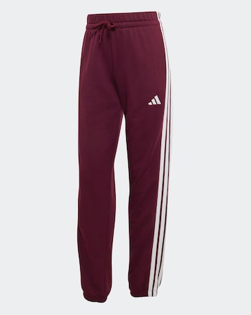 adidas 3 stripe French Terry Cuffed Jogger