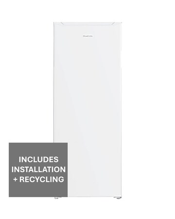 Russell Hobbs RH143FZ552E1W 143cm High Small Upright Freezer White + Install
