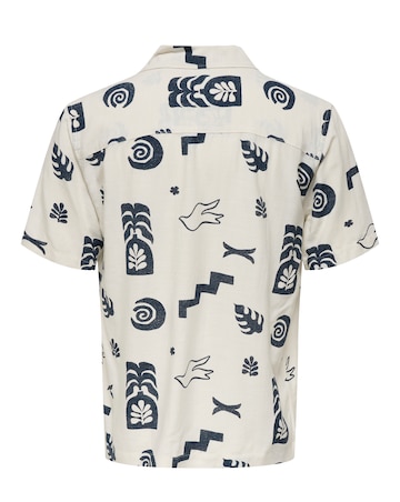 Only & Sons Printed Shirt - Cream