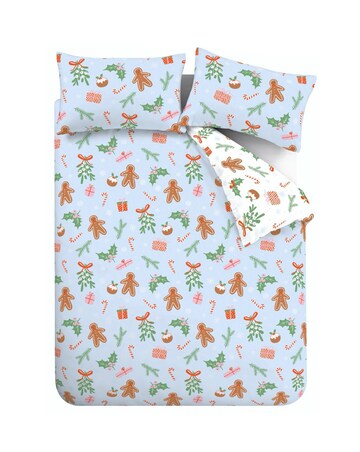 Catherine Lansfield Christmas Gingerbread Duvet Cover Set