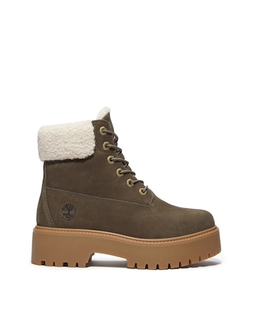 Timberland Brown Stone Street Warm Lined Waterproof Boots - Standard Fit (D)