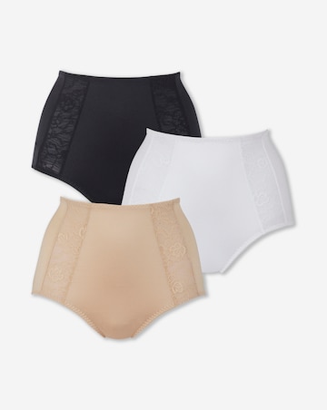 MAGISCULPT Firm Control 3 Pack Tummy Control Midi Knickers