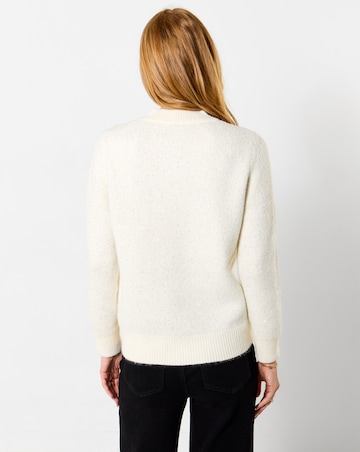 Joe Browns Daisy Woven Trim Sparkle Yarn Cardigan