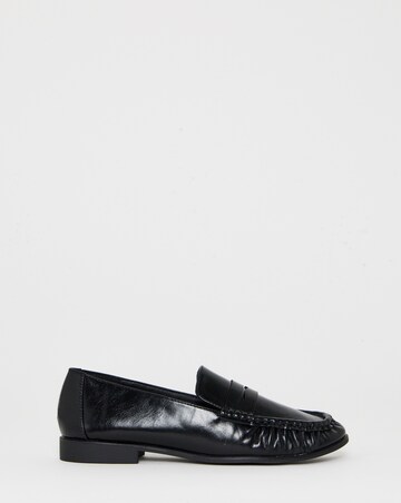 Palmer Puckered Flat Loafer Shoes - Wide Fit (E)