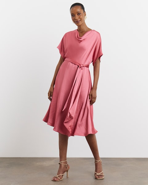 Joanna Hope Cowl Neck Dress