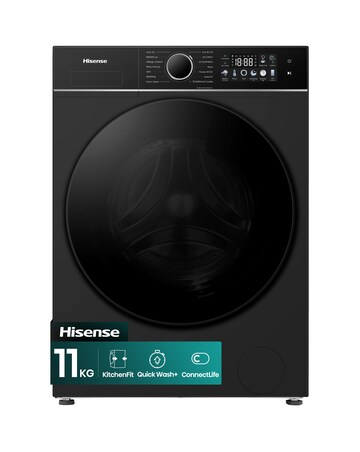 Hisense 3i 11kg 1400rpm KitchenFit Washing Machine Black