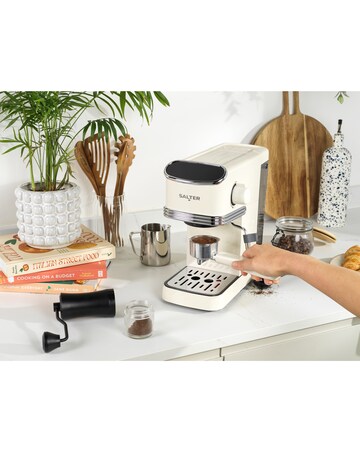 Salter Retro Espresso Machine - Cream