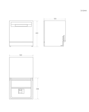 Install - Candy Rapido Table Top Dishwasher- Graphite