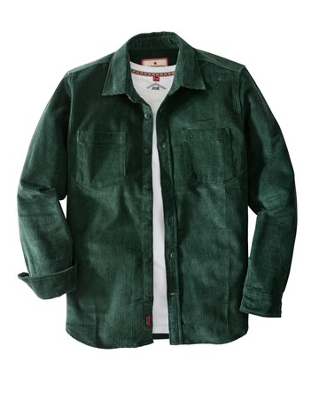 Joe Browns Cool in Cord Overshirt - Olive
