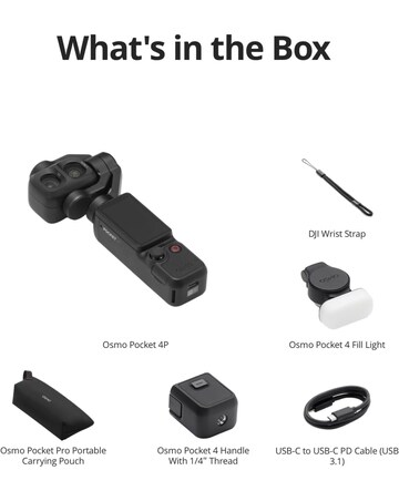 DJI Osmo Pocket 4P Handheld Gimbal Camera (Standard Combo)