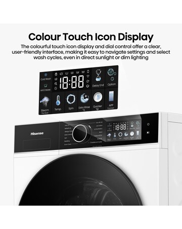 Hisense 3i 11kg 1400rpm KitchenFit Washing Machine White