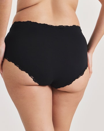 Pretty Secrets 3 Pack Cotton Lace Trim Briefs