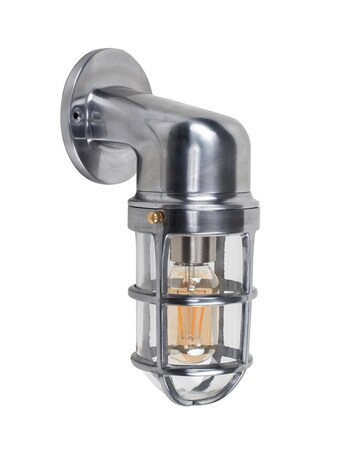 ValueLights Quay Silver Nautical Fisherman Metal Outdoor Light - Bulb Included