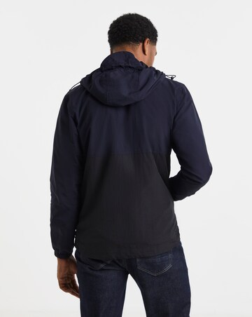 Lyle & Scott Colourblock Hooded Jacket - Navy