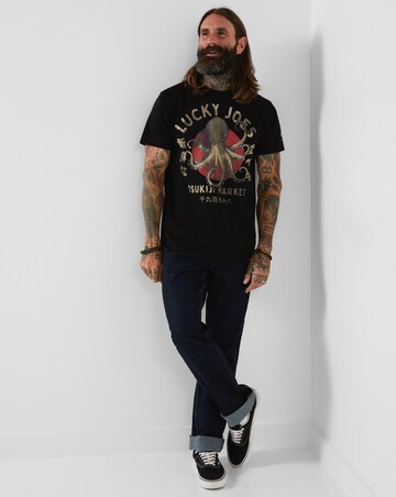 Joe Browns Lucky Joes Octopus T-Shirt - Black