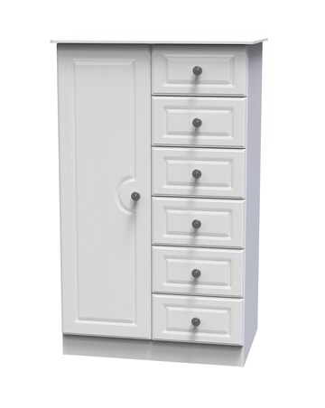 Peregrine Ready Assembled 1 Door 5 Drawer Kids Wardrobe - Kids