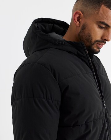 Jack & Jones Galaxy Puffer Jacket - Black