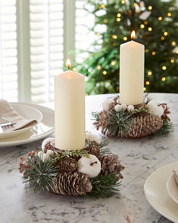 Mini Apple Candle Holder - Set of 2