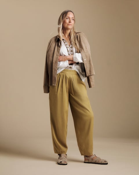 Julipa Linen Tapered Trousers