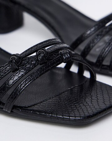 Wanda Strappy Flexible Sole Block Heeled Sandals - Wide Fit (E)