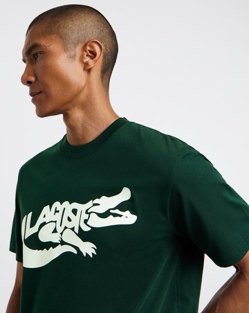 Lacoste Short Sleeve Graphic Printed T-Shirt - Green