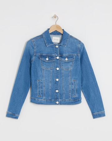 Mid Blue Western Denim Jacket