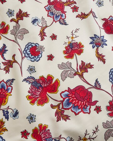 Folk Floral Cotton Blend Duvet Cover Set