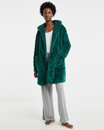 Pretty Secrets Cable Fleece Cardigan