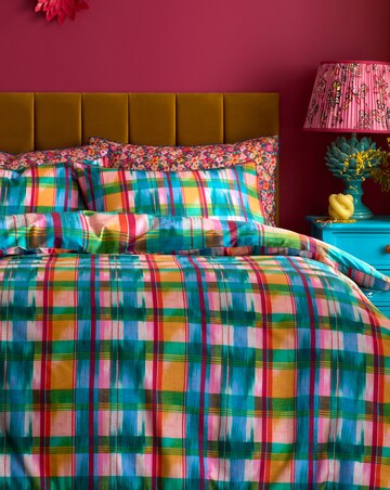 Sophie Robinson Wanderweave Ikat Check Duvet Cover Set