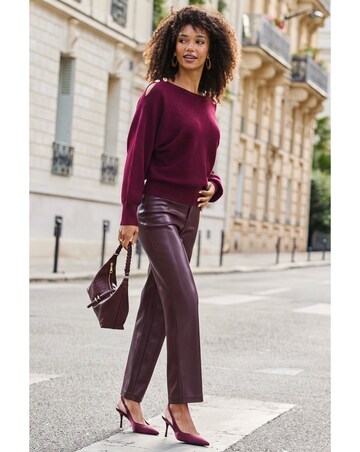 Sosandar Faux Straight Leg Trouser