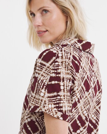 Collar Detail Short Sleeve Tunic