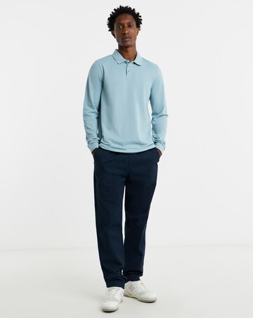 Core Long Sleeve Pique Polo Long Length