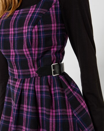 Joe Browns Rita Check Buckle Detail Mini Dress