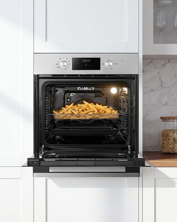 Midea 9-Funct Built-In Single Oven Digital Timer Stain Steel + Installation