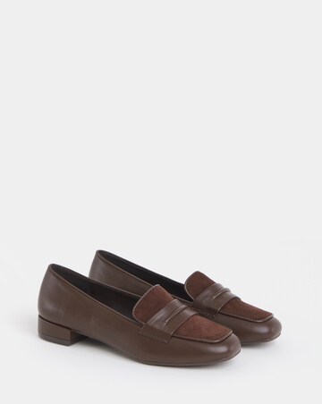 Hailey Block Heel Penny Loafer - Extra Wide Fit (EEE)