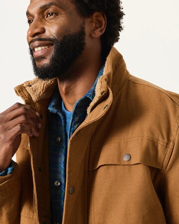 FatFace Sudeley Canvas Jacket (Regular & Tall) - Tan Brown