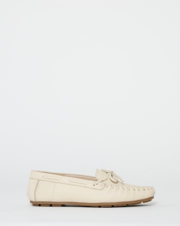 Swift Whipstitch Detail Puckered Leather Loafers - Extra Wide Fit (EEE)
