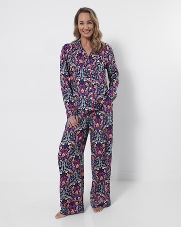 Joe Browns Navy Mystical Floral Boutique Pyjama Top