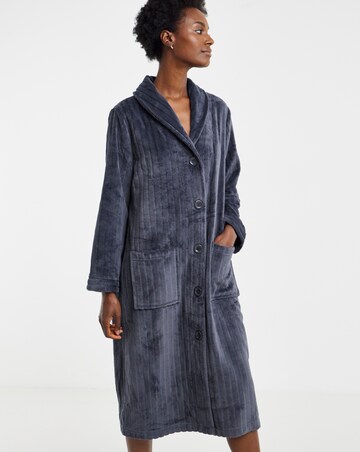 Pretty Secrets Button Through Fleece Gown