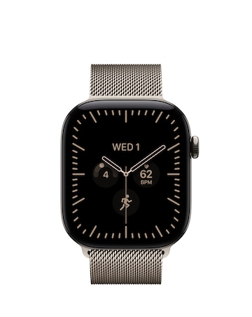 Apple Watch Series 12 GPS + Cellular 46mm - Titanium/Natural Milanese Loop - M/L