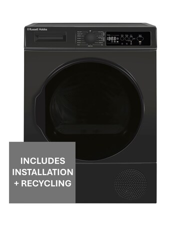 Russell Hobbs 12 Series RH9HPTD1E12AN 9kg Heat Pump Tumble Dryer + Install