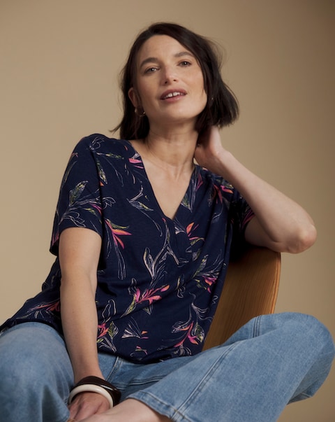 Julipa Linen Jersey Boxy Top