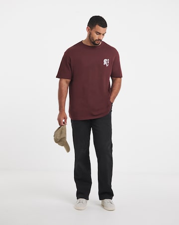 Jack & Jones Boye Back Graphic T-Shirt - Chocolate