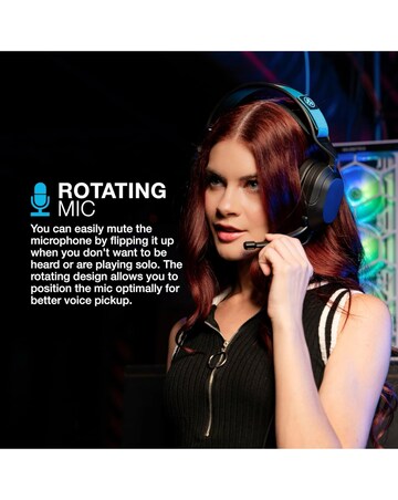 JLab Nightfall Gaming Wired Headset - Black