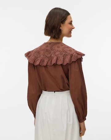 Vero Moda Lilo Collar Woven Blouse