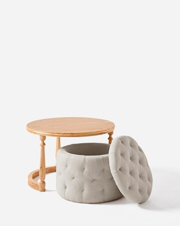 Mae Side Table with Ottoman