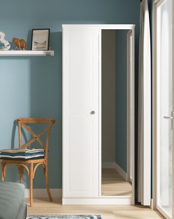 Peregrine Ready Assembled 2 Door Mirrored Wardrobe - Kids
